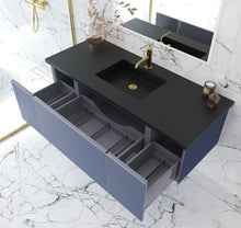 Load image into Gallery viewer, Vitri 54" Nautical Blue Bathroom Vanity with VIVA Stone Solid Surface Countertop