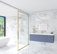 Load image into Gallery viewer, Vitri 54" Nautical Blue Bathroom Vanity with VIVA Stone Solid Surface Countertop