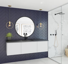 Load image into Gallery viewer, Vitri 60" Cloud White Single Sink Bathroom Vanity with VIVA Stone Solid Surface Countertop