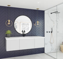 Load image into Gallery viewer, Vitri 60" Cloud White Single Sink Bathroom Vanity with VIVA Stone Solid Surface Countertop