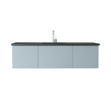 Load image into Gallery viewer, Vitri 60" Fossil Grey Single Sink Bathroom Vanity with VIVA Stone Solid Surface Countertop