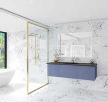 Load image into Gallery viewer, Vitri 60" Nautical Blue Single Sink Bathroom Vanity with VIVA Stone Solid Surface Countertop