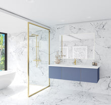 Load image into Gallery viewer, Vitri 60" Nautical Blue Single Sink Bathroom Vanity with VIVA Stone Solid Surface Countertop