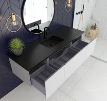 Load image into Gallery viewer, Vitri 66" Cloud White Single Sink Bathroom Vanity with VIVA Stone Solid Surface Countertop