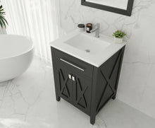 Load image into Gallery viewer, Wimbledon 24" Espresso Bathroom Vanity with Countertop