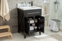 Load image into Gallery viewer, Wimbledon 24" Espresso Bathroom Vanity with Countertop
