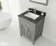 Load image into Gallery viewer, Wimbledon 24" Grey Bathroom Vanity with Countertop