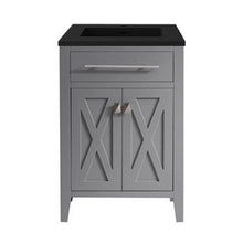 Load image into Gallery viewer, Wimbledon 24" Grey Bathroom Vanity with Countertop