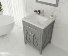 Load image into Gallery viewer, Wimbledon 24" Grey Bathroom Vanity with Countertop