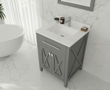 Load image into Gallery viewer, Wimbledon 24&quot; Grey Bathroom Vanity with Countertop
