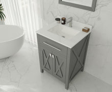 Load image into Gallery viewer, Wimbledon 24" Grey Bathroom Vanity with Countertop