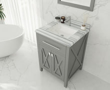 Load image into Gallery viewer, Wimbledon 24" Grey Bathroom Vanity with Countertop