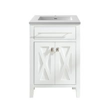 Load image into Gallery viewer, Wimbledon 24" White Bathroom Vanity with Countertop