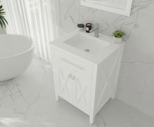 Load image into Gallery viewer, Wimbledon 24" White Bathroom Vanity with Countertop