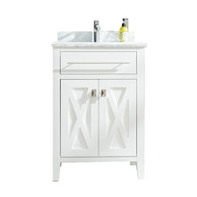 Load image into Gallery viewer, Wimbledon 24" White Bathroom Vanity with Countertop