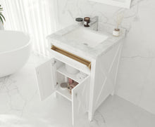Load image into Gallery viewer, Wimbledon 24" White Bathroom Vanity with Countertop