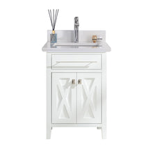 Load image into Gallery viewer, Wimbledon 24" White Bathroom Vanity with Countertop