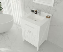 Load image into Gallery viewer, Wimbledon 24" White Bathroom Vanity with Countertop