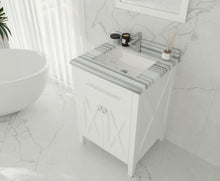 Load image into Gallery viewer, Wimbledon 24" White Bathroom Vanity with Countertop