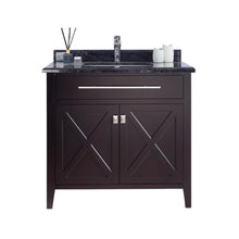 Load image into Gallery viewer, Wimbledon 36" Brown Bathroom Vanity with Countertop