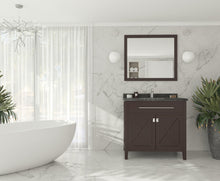 Load image into Gallery viewer, Wimbledon 36" Brown Bathroom Vanity with Countertop