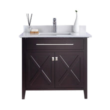 Load image into Gallery viewer, Wimbledon 36" Brown Bathroom Vanity with Countertop