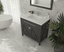 Load image into Gallery viewer, Wimbledon 36" Espresso Bathroom Vanity with Countertop