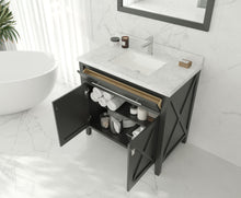 Load image into Gallery viewer, Wimbledon 36" Espresso Bathroom Vanity with Countertop