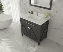 Load image into Gallery viewer, Wimbledon 36" Espresso Bathroom Vanity with Countertop