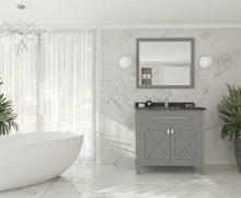 Load image into Gallery viewer, Wimbledon 36" Grey Bathroom Vanity with Countertop