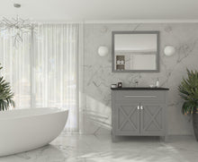 Load image into Gallery viewer, Wimbledon 36" Grey Bathroom Vanity with Countertop