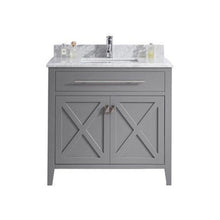 Load image into Gallery viewer, Wimbledon 36" Grey Bathroom Vanity with Countertop