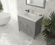 Load image into Gallery viewer, Wimbledon 36" Grey Bathroom Vanity with Countertop