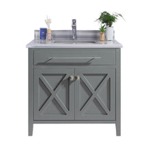 Load image into Gallery viewer, Wimbledon 36" Grey Bathroom Vanity with Countertop