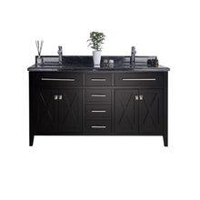 Load image into Gallery viewer, Wimbledon 60" Espresso Double Sink Bathroom Vanity with Countertop