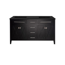 Load image into Gallery viewer, Wimbledon 60" Espresso Double Sink Bathroom Vanity with Countertop