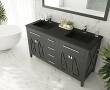 Load image into Gallery viewer, Wimbledon 60" Espresso Double Sink Bathroom Vanity with Countertop