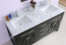 Load image into Gallery viewer, Wimbledon 60" Espresso Double Sink Bathroom Vanity with Countertop
