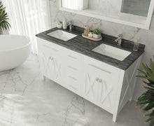 Load image into Gallery viewer, Wimbledon 60" White Double Sink Bathroom Vanity with Countertop