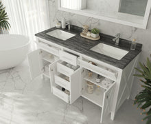 Load image into Gallery viewer, Wimbledon 60" White Double Sink Bathroom Vanity with Countertop