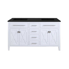 Load image into Gallery viewer, Wimbledon 60" White Double Sink Bathroom Vanity with Countertop