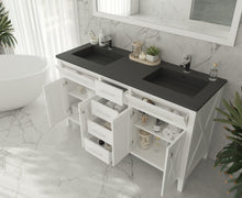 Load image into Gallery viewer, Wimbledon 60" White Double Sink Bathroom Vanity with Countertop