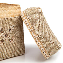 Load image into Gallery viewer, Bamboo Handmade Baskets by Bazar Bizar I Boho Decor I Set of 3 I SPAFAIR