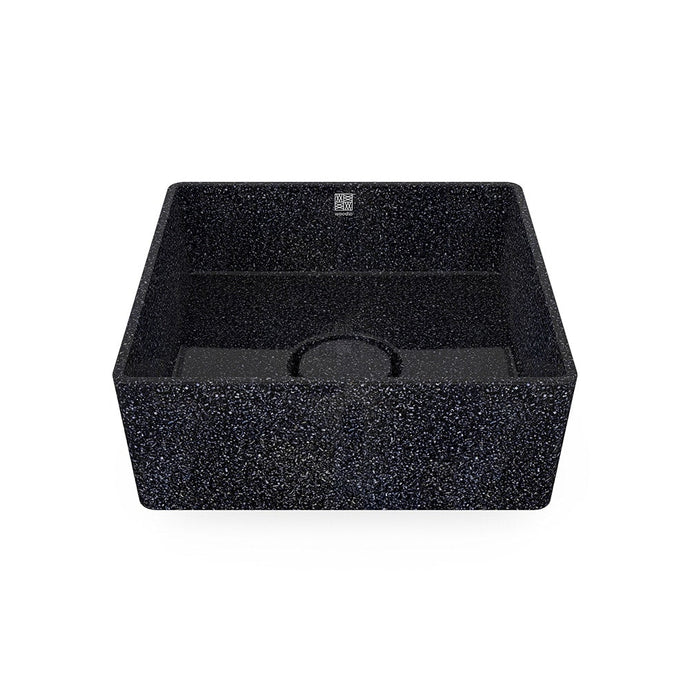 Eco Vessel Sink Cube40 I Washbasin | Char I SPAFAIR