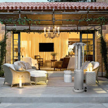 Load image into Gallery viewer, Silver Propane Patio Heater with Wheels I SPAFAIR