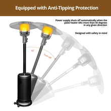 Load image into Gallery viewer, Black Outdoor Propane Patio Heater with Adjustable Thermostat I SPAFAIR