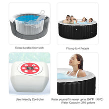 Load image into Gallery viewer, Goplus Inflatable Bubble Massage Spa - 4 people