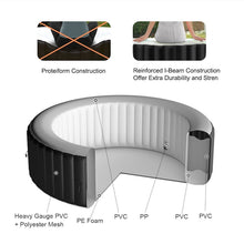 Load image into Gallery viewer, Goplus Inflatable Bubble Massage Spa - 4 people
