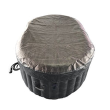 Load image into Gallery viewer, Oval Black Inflatable Hot Tub With Drink Tray and Cover - 2 Person - 145 Gallon