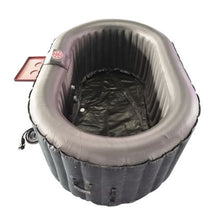 Load image into Gallery viewer, Oval Black Inflatable Hot Tub With Drink Tray and Cover - 2 Person - 145 Gallon